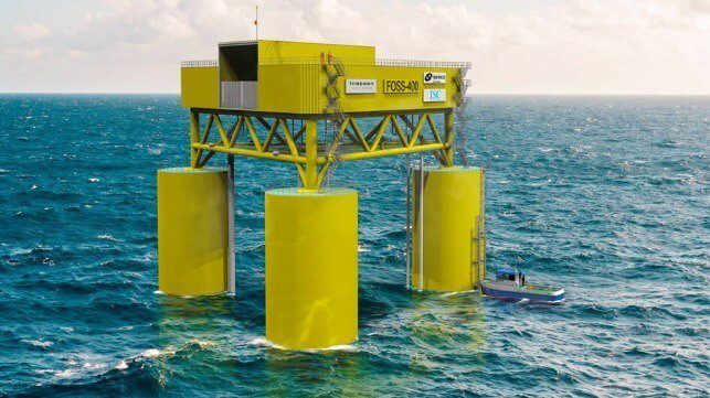 Designfor Floating Offshore Substation to Support Floating Wind Farms