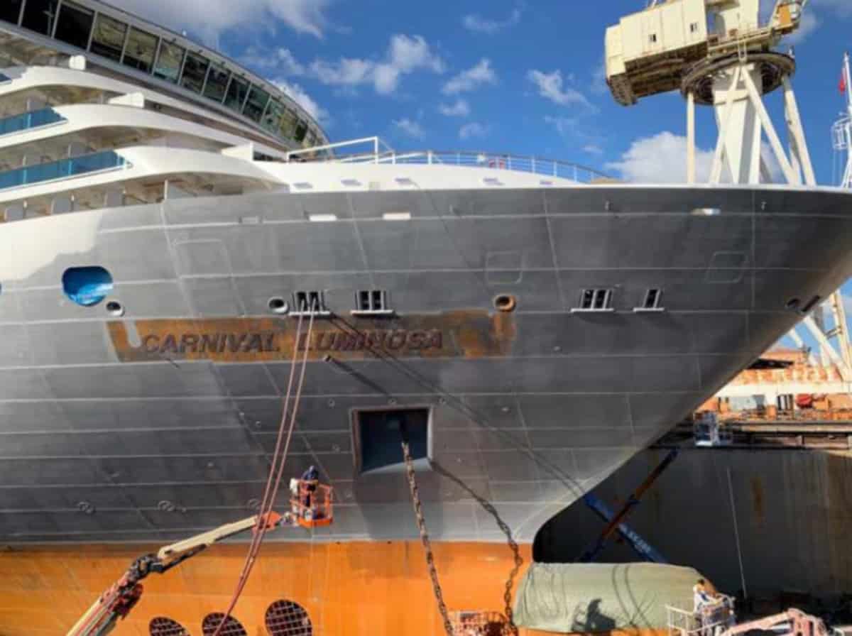 Dry Dock Update on Carnival Cruise Line’s Additional Spirit-Class Ship