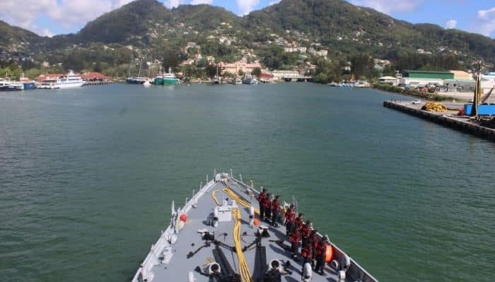 INS Sunayna In Seychelles – Indian Navy’s Maiden Participation In Combined Maritime Forces Exercise