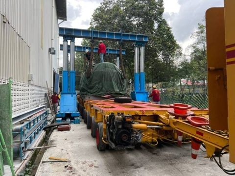 MS Global Freight Solution moves press machine from China to Malaysia