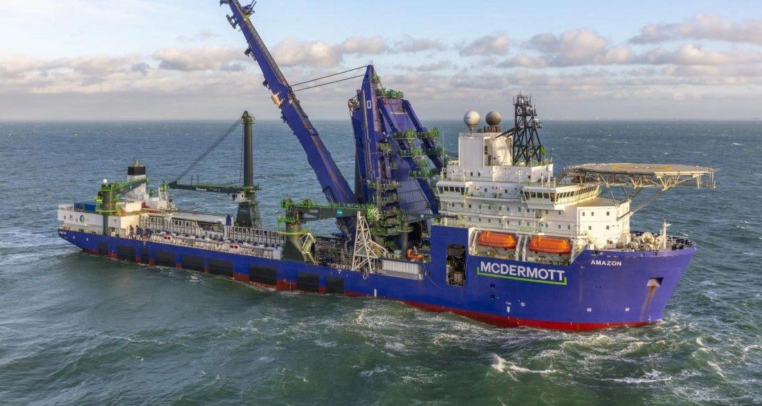Royal IHC delivers one of a kind converted J-lay vessel AMAZON to McDermott International
