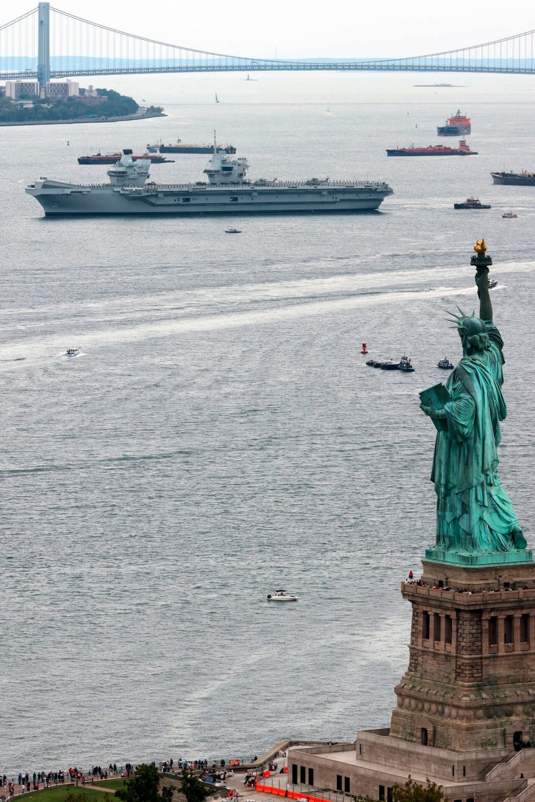 Royal Navy Carrier Calls in New York City