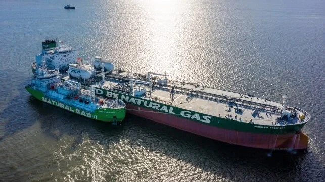 Sovcomflot and Gazprom Neft Complete First LNG Bunkering in Russia Sovcomflot and Gazprom Neft Complete First LNG Bunkering in Russia