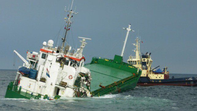 Video: Cargo Ship in North Sea Collision Towed to Danish Port