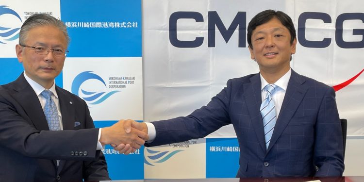 CMA CGM and YKIP sign reservation agreement for Honmokufuto D5 Terminal