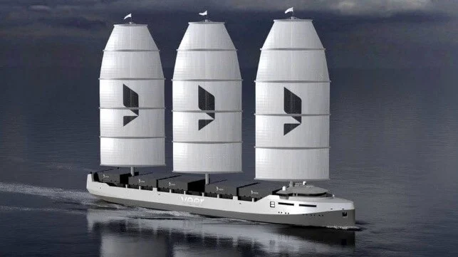 Containerships with Sails and Fuel Cells Receive ABS Design Approval