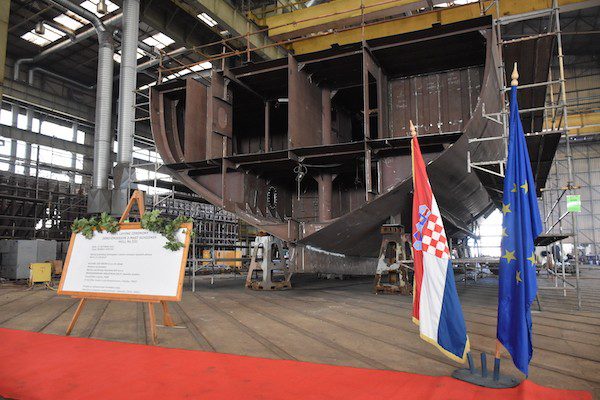 Keel Laying For A Zero Emission Passenger Sailing Ship