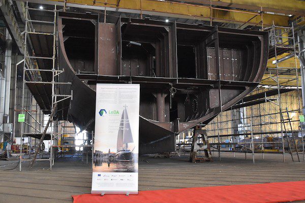 Keel Laying For A Zero Emission Passenger Sailing Ship