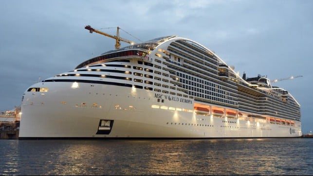 MSC Takes Delivery of Largest /Fuel Cell-Powered Cruise Ship