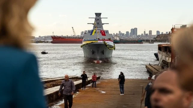 RMK Shipyard Launches First New Corvette for Ukraine