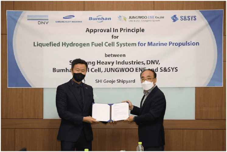 Samsung Heavy Develops Liquid Hydrogen Fuel Cell System for Vessels