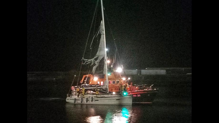 VIDEO: 8 rescued from sinking ship in Storm Claudio chaos