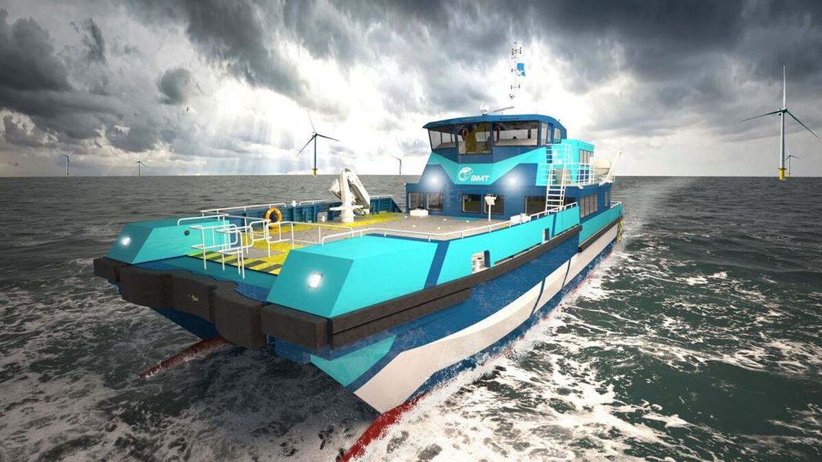 BMT unveils hybrid crew transfer vessel design