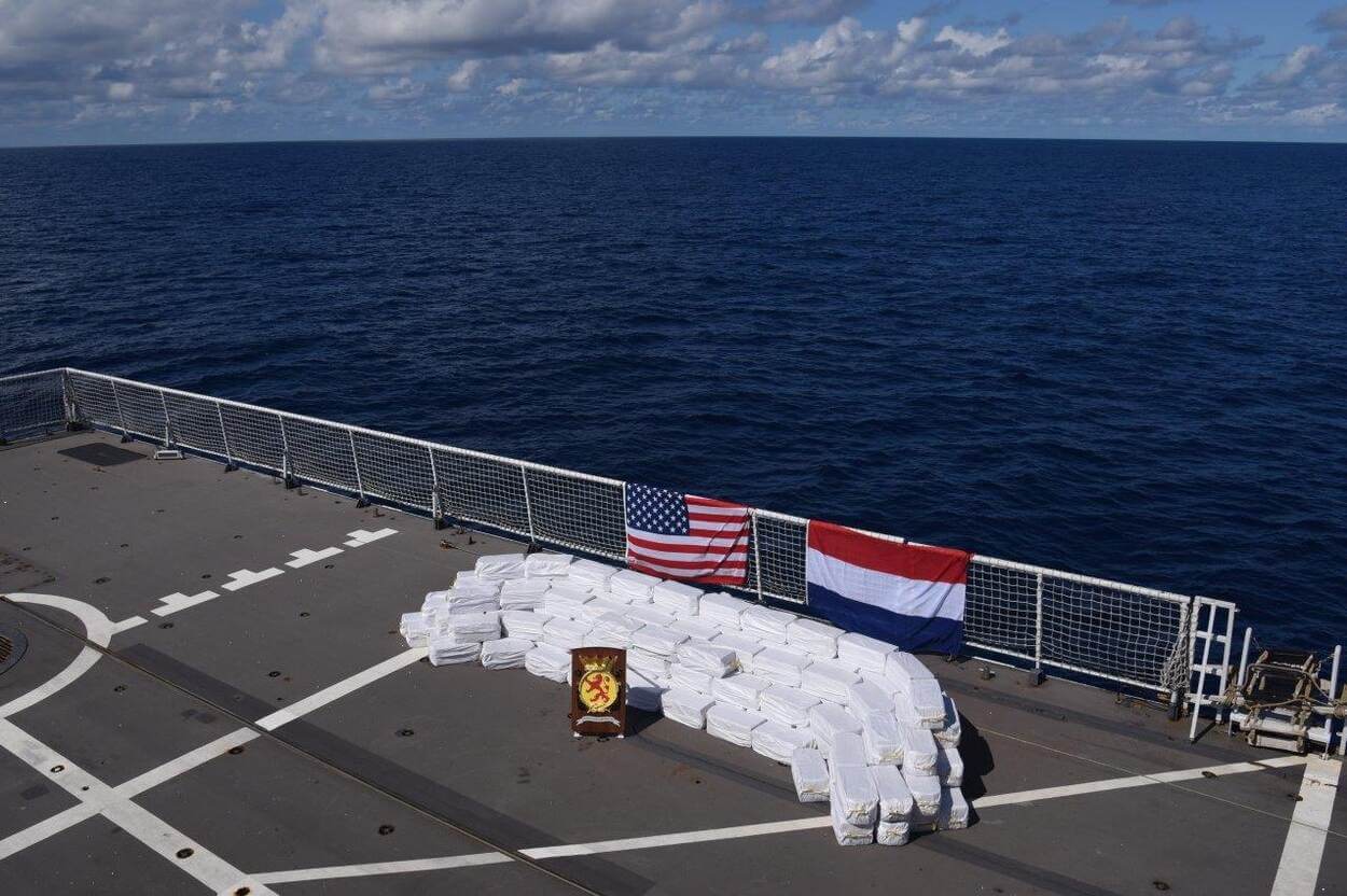 Dutch Patrol Ship Finds 5,000 Kilos of Cocaine Floating in Caribbean