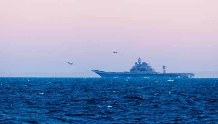 Fire Breaks Out On The Aircraft Carrier Dubbed Admiral Kuznetsov