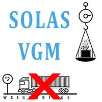 Scale-less weighing of containers for SOLAS VGM