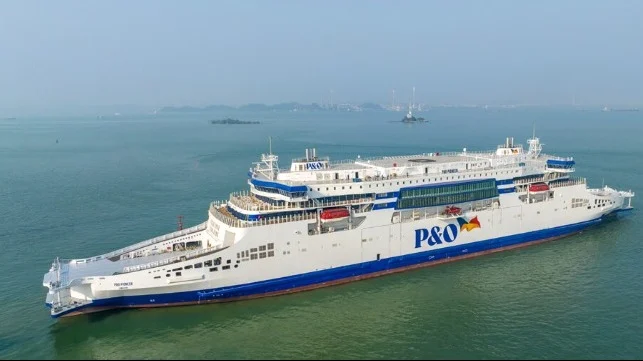 P&O Takes Delivery of World’s Largest Double-Ended Hybrid Ro-Ro Ferry