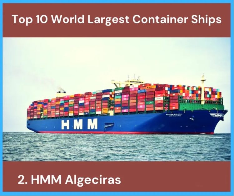 Ten largest container ships in 2023