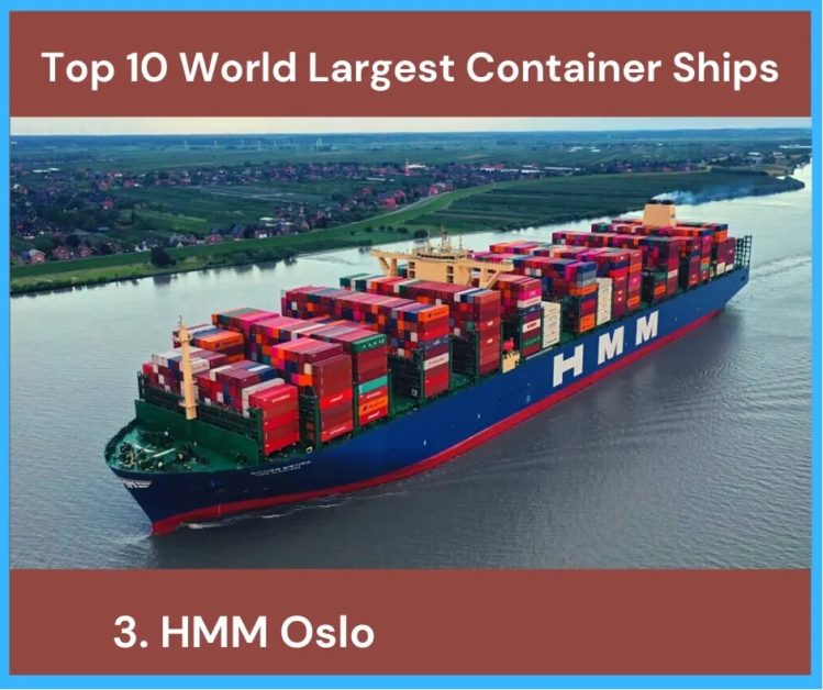 Ten largest container ships in 2023