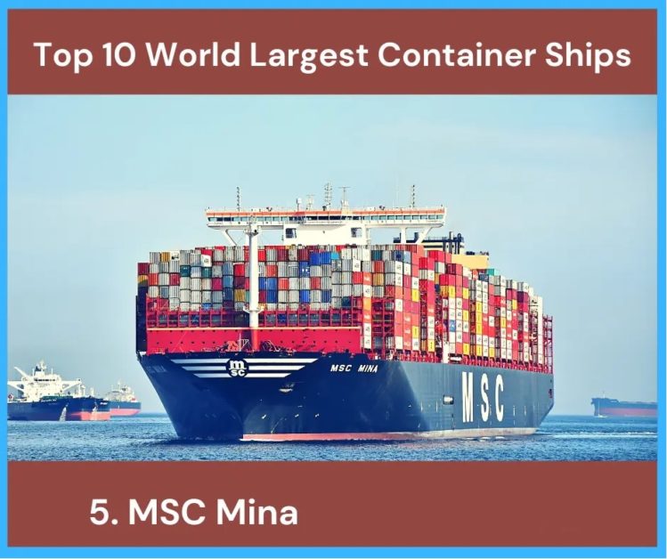 Ten largest container ships in 2023