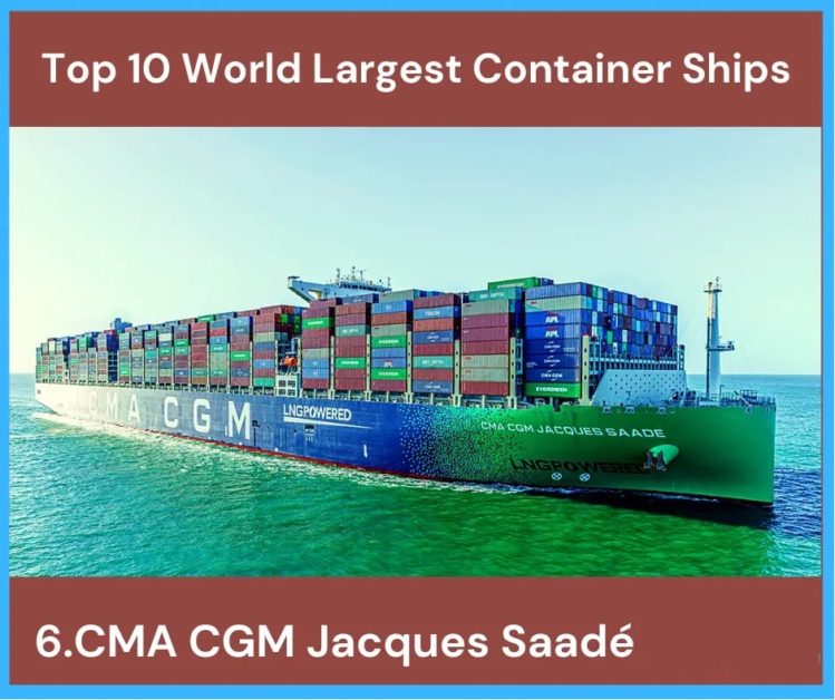 Ten largest container ships in 2023