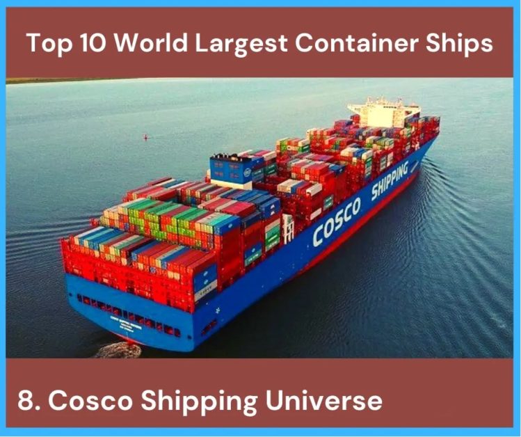 Ten largest container ships in 2023