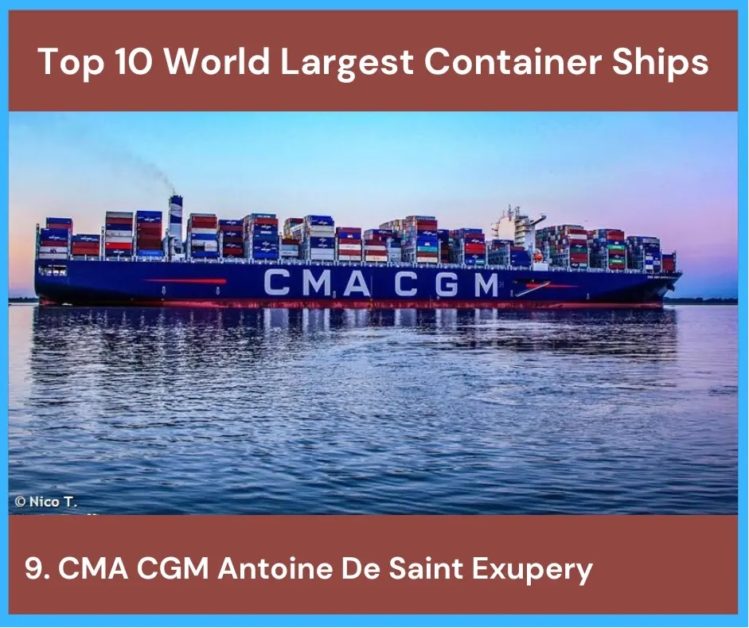 Ten largest container ships in 2023