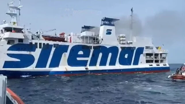 Video: Engine Room Fire on Italian Ro-Ro Ferry