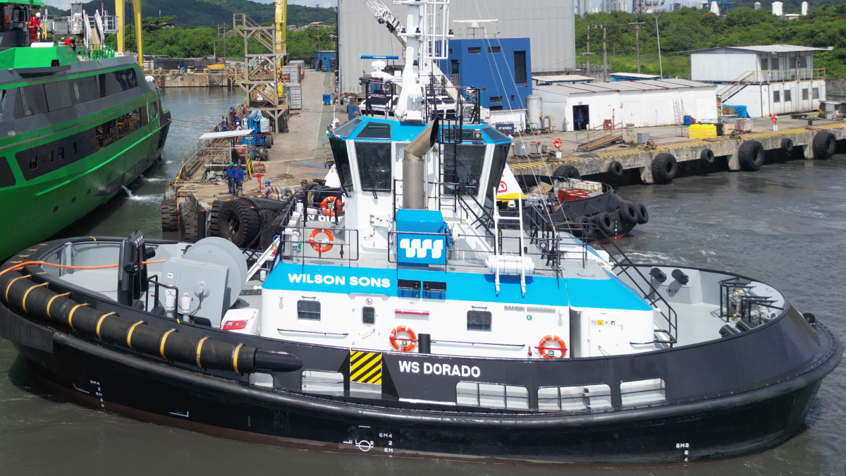 Wilson Sons new harbour tug WS Dorado was built to an RSD 2511 design (source: Wilson Sons)