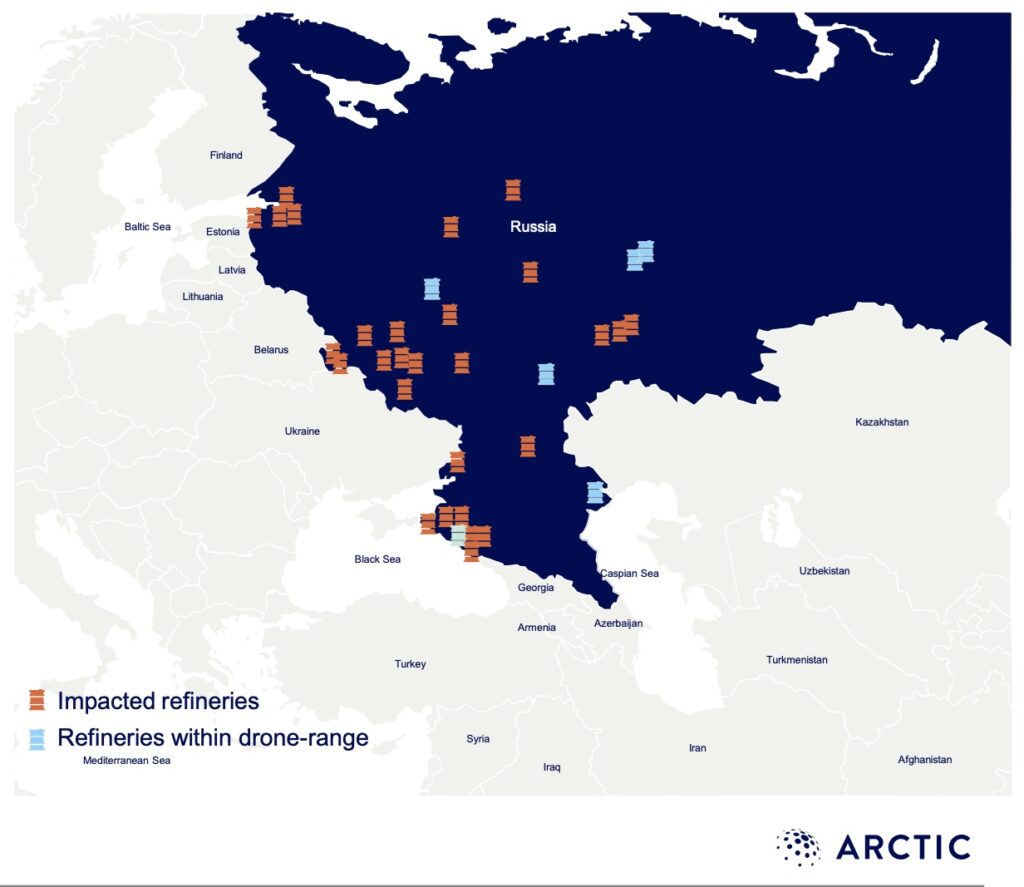 Russia forced to import fuel with up to 20% of its refining capacity knocked out