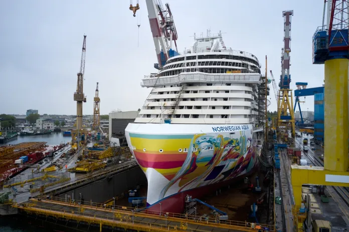 New cruise ship reaches construction milestone and prepares for debut