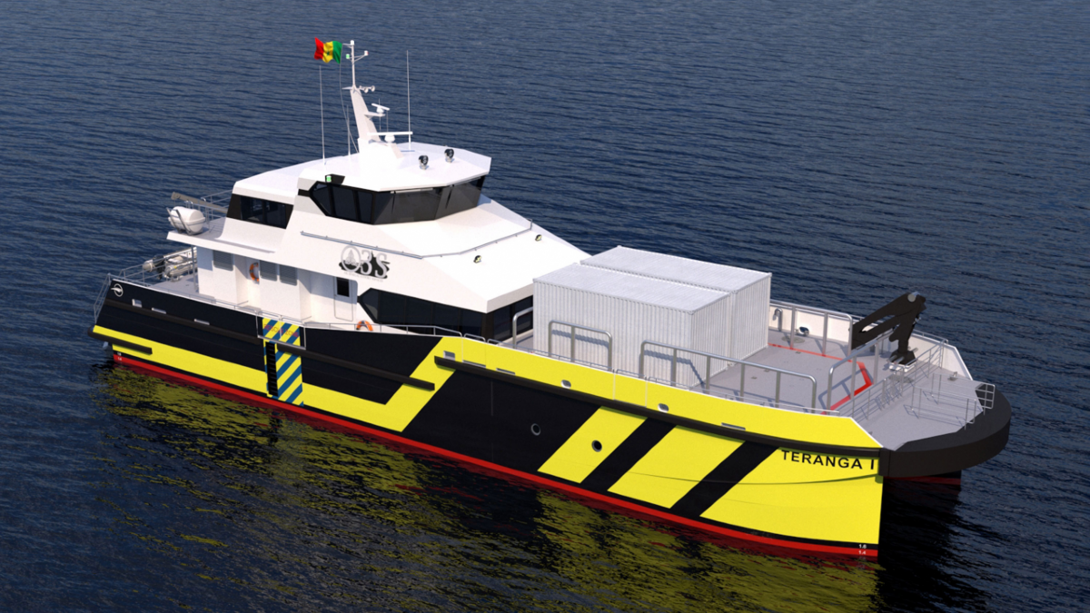 O3S has ordered a 36-m fast supply vessel from Penguin International (source: Incat Crowther)