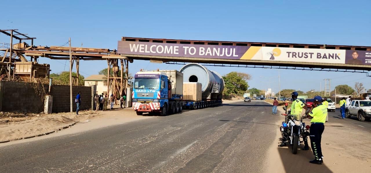DAKO delivers mill shell to The Gambia