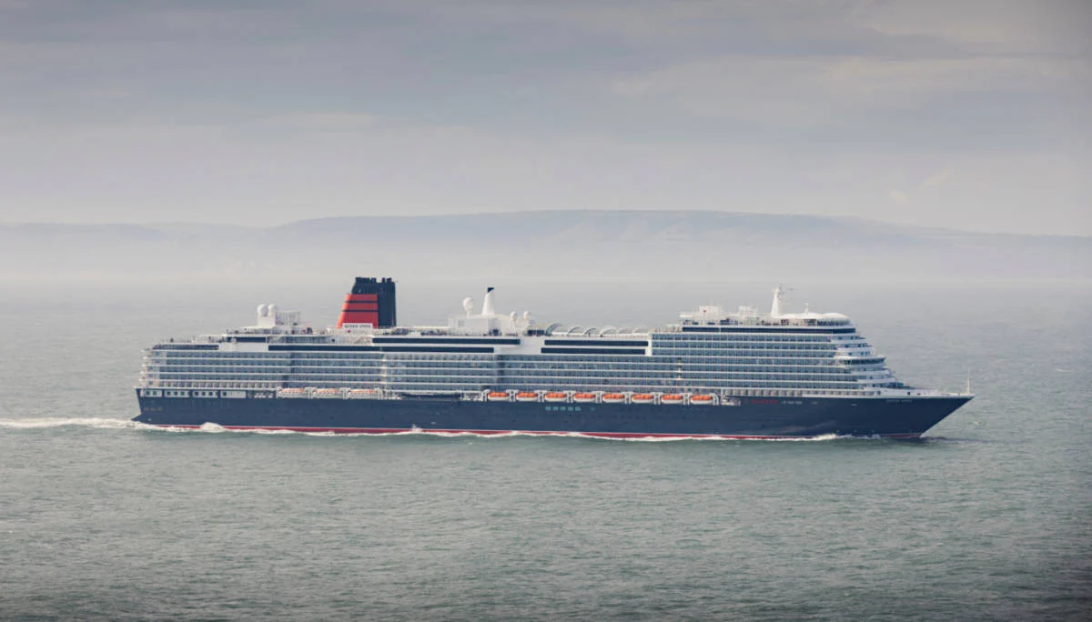 New Cunard Queen Sets Off on Maiden Voyage With Great Flair