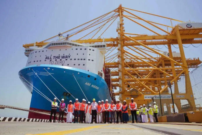 Ane Maersk, world’s first large green methanol-enabled vessel, makes first call in Dubai