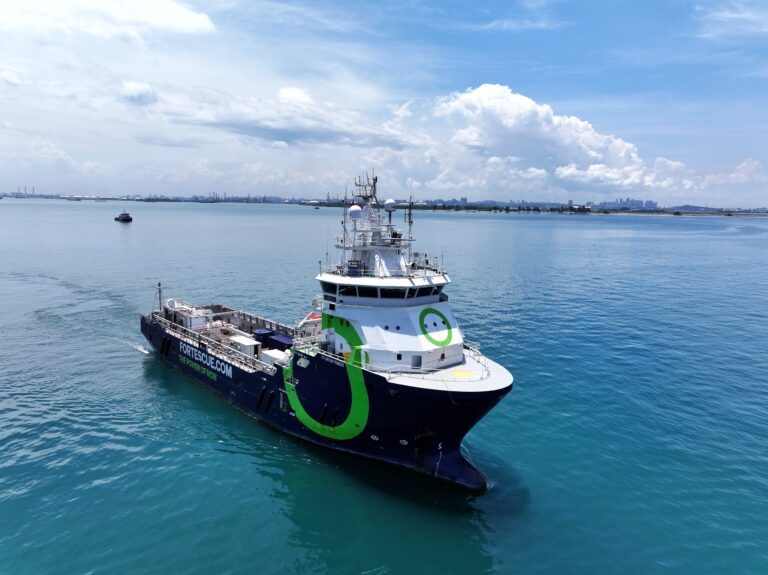 Fortescue’s ammonia-powered vessel completes set of sea trials