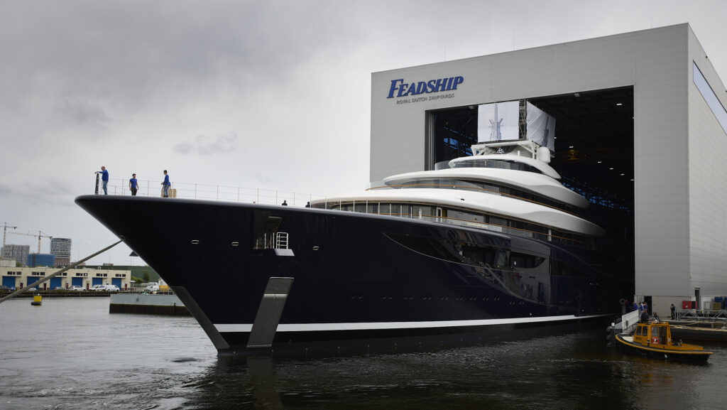 Landmark hydrogen superyacht linked to Bill Gates hits the water