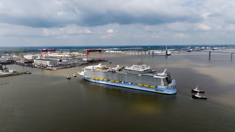 First Photos as Royal Caribbean’s Utopia Departs for Sea Trials