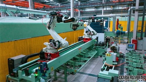 COSCO Shipping Heavy Industry's first fully automated, unmanned pipe processing smart production line has commenced operation.