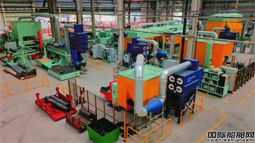 COSCO Shipping Heavy Industry's first fully automated, unmanned pipe processing smart production line has commenced operation.