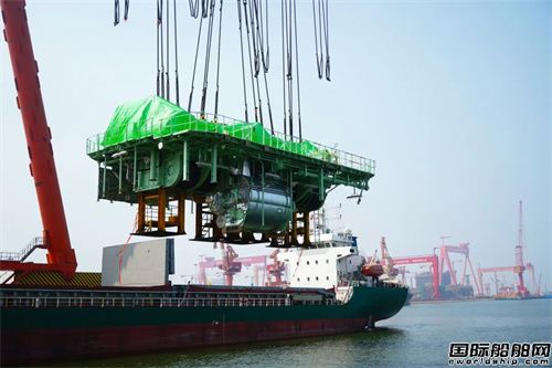 China Shipbuilding Tianjin imports 1,000-ton marine engine with 