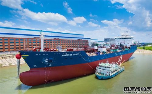 Wuchang Shipbuilding launched the construction of one 18,500 DWT oil/chemical tanker and saw another vessel of the same series successfully launched.