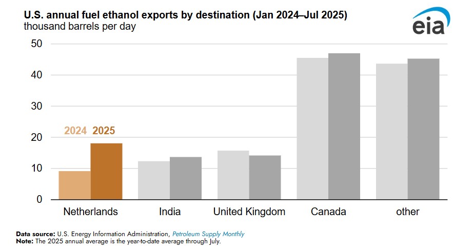 U.S. fuel ethanol exports on track to set record, driving more domestic production