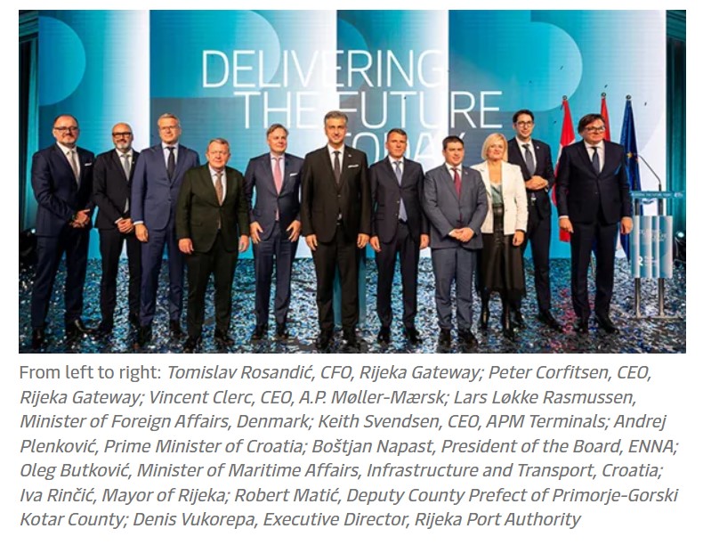 APM Terminals and Enna Group celebrate official opening of Rijeka Gateway